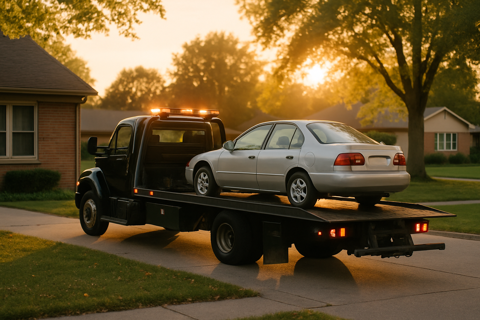 Vehicle donation moment in Troy